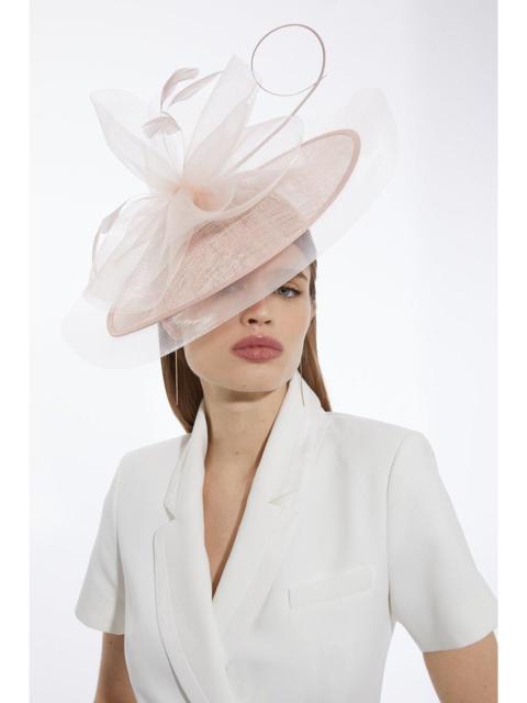 Veiled Feather Detail Fascinator