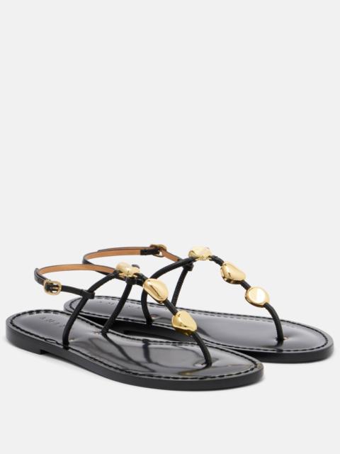 Nairobi leather thong sandals