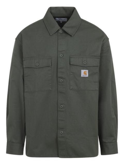 buttoned patch-pocket jacket