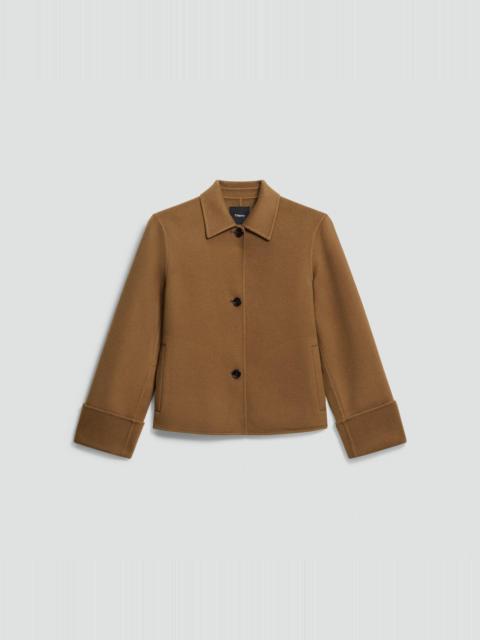 Boxy Cuff Jacket in Double-Face Wool-Cashmere