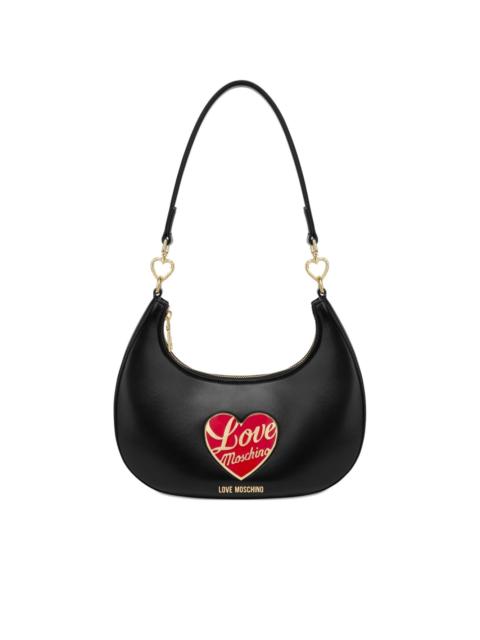 heart-plaque shoulder bag