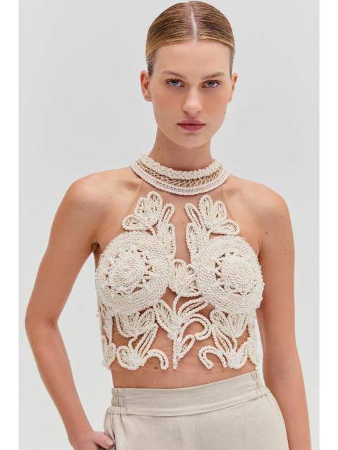 ARTICHOKE EMBROIDERED TOP