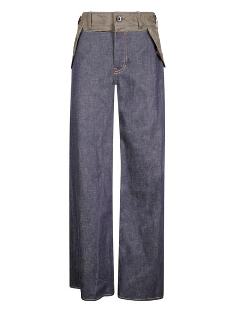 patch-pocket denim jeans