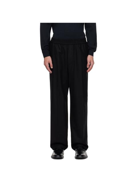 Black Tapered-Fit Trousers