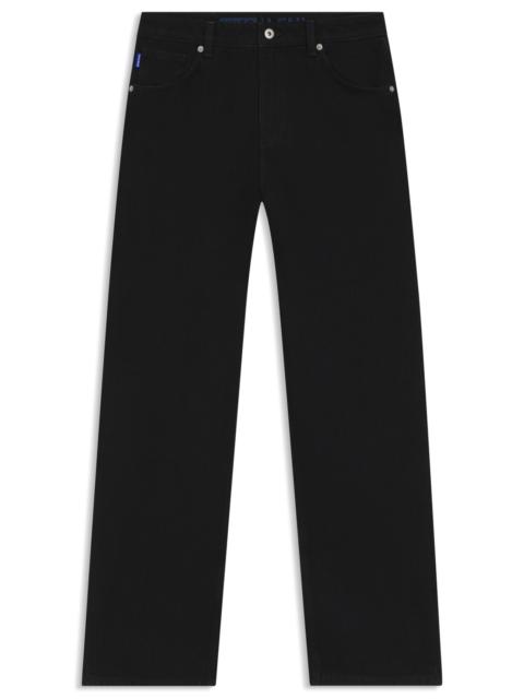SLIM-FIT JEANS IN BLACK STRETCH DENIM