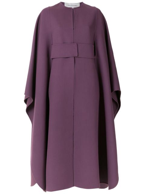 draped mid-length cape