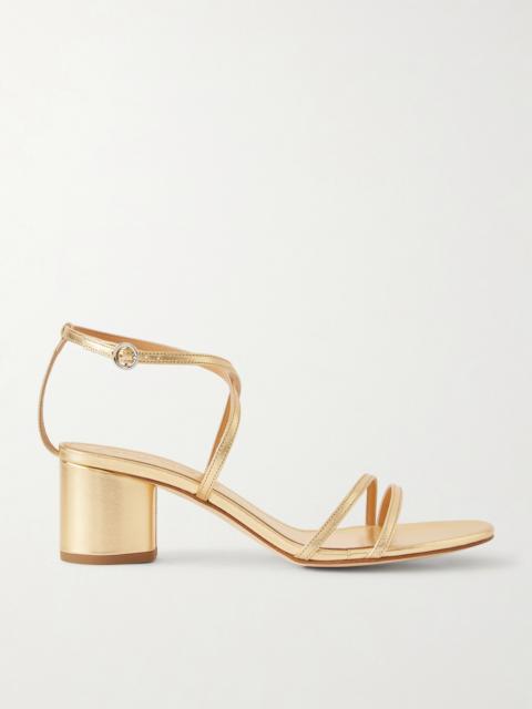 Mirella Metallic-leather Sandals