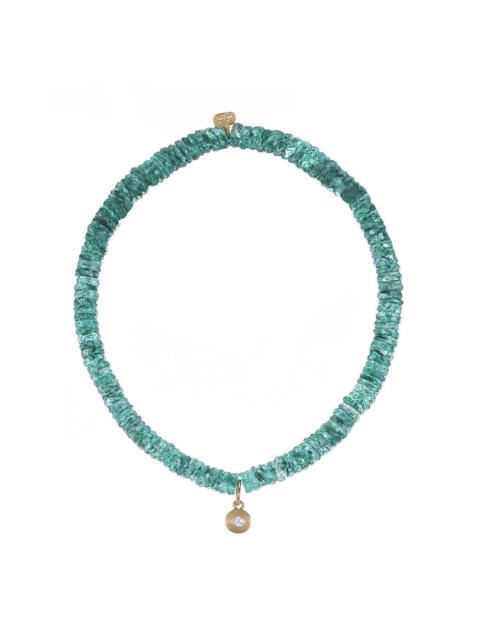 Small Single Stone Green Aventurine Charm Bracelet