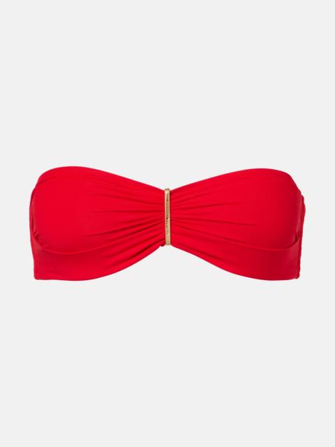 Positano bandeau bikini top