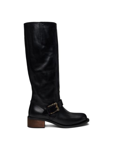 Black Motorcycle Boots