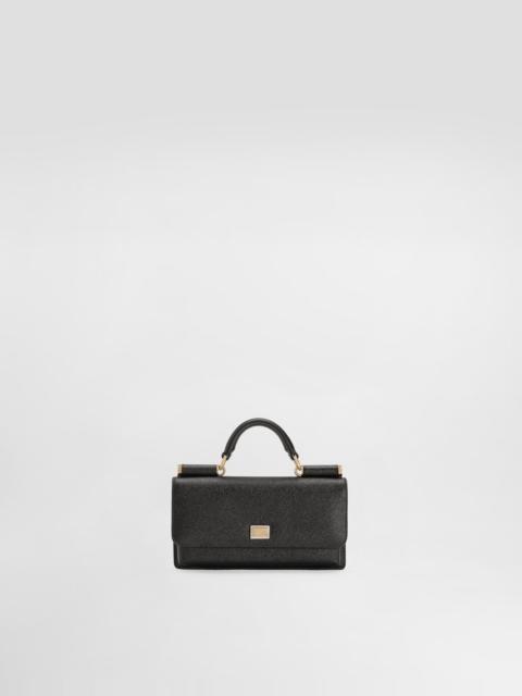 Dauphine-print calfskin mini bag