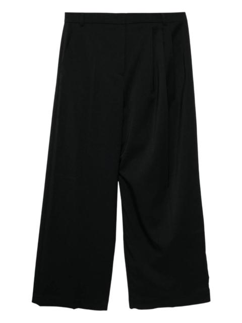 pleat-detail trousers