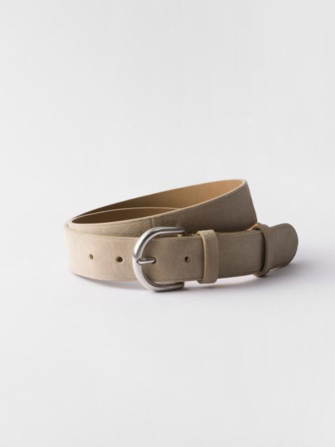 Suede belt