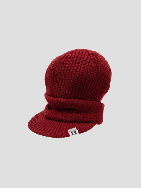 MASKED VISOR KNIT CAP