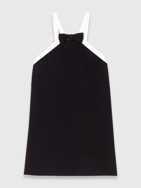 Heavy crepe tuxedo dress