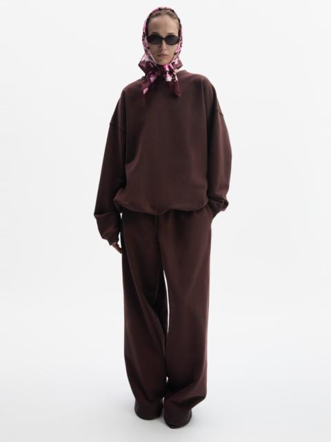 Relaxed sweatpants in brown
