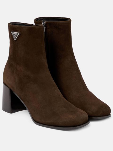 Suede ankle boots