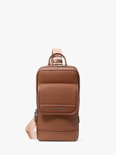 Jet Set Pebbled Leather Sling Pack
