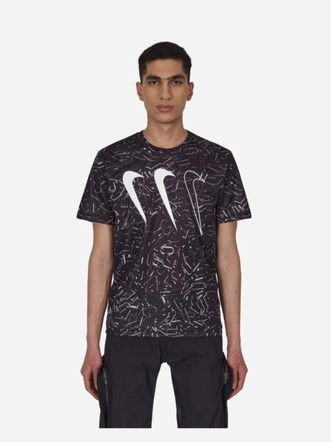 Nike Horizontal Triple Tick T-Shirt Black