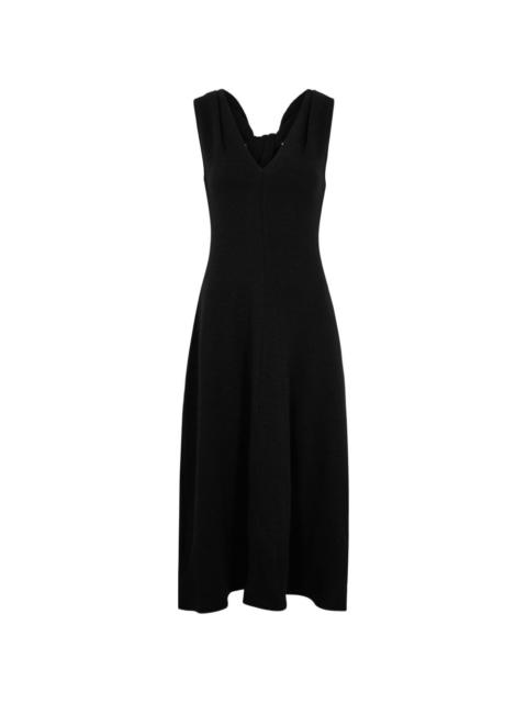 Lean black midi dress