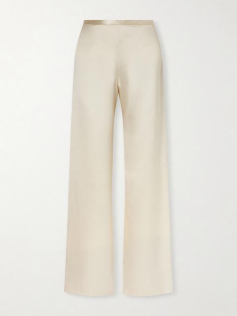 Ardyn Hammered-silk Wide-leg Pants
