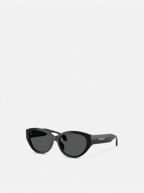 Signature Low-Bridge Oval Sunglasses