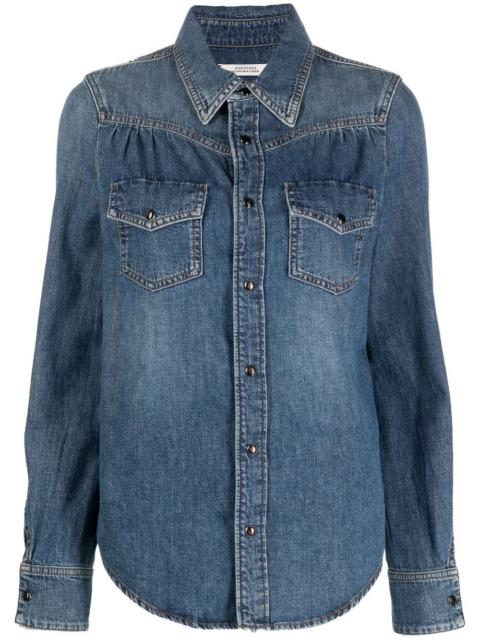 patch-pocket denim shirt