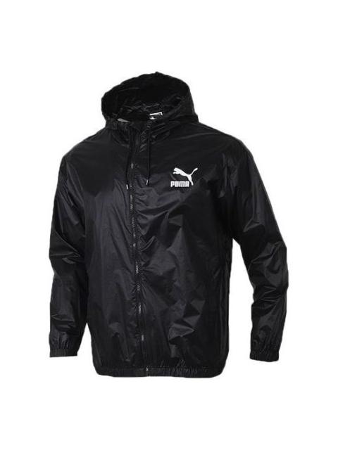 PUMA Woven Windproof Hooded Jacket Black 599904-01