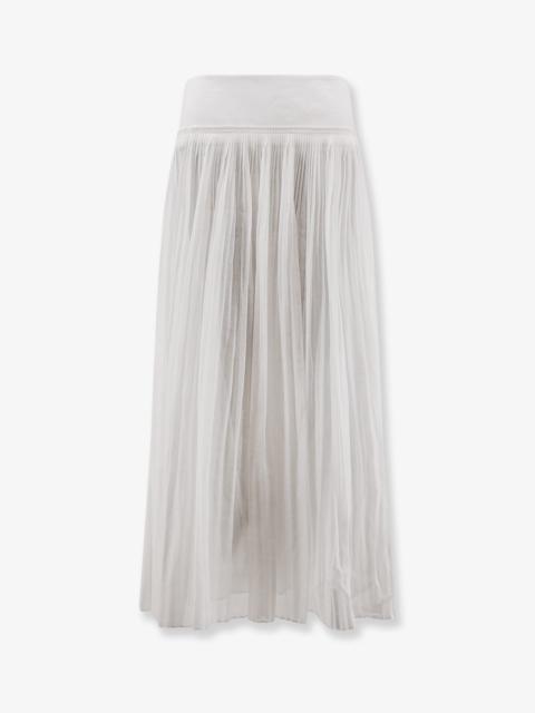 Pleated Cotton Skirt