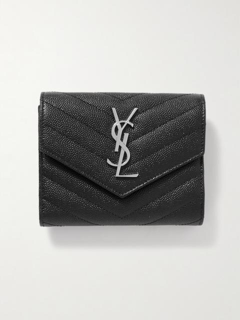 Monogramme Quilted Textured-leather Wallet