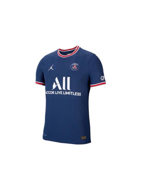 Jordan Paris Saint-Germain Home Vapor Match Shirt 2021-22 With Messi 30 Printing Jersey Midnight Nav