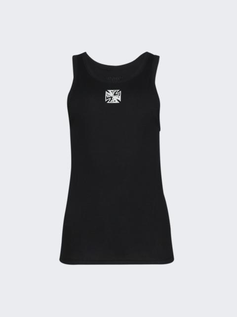 Biker Cross Logo Tank Top Black