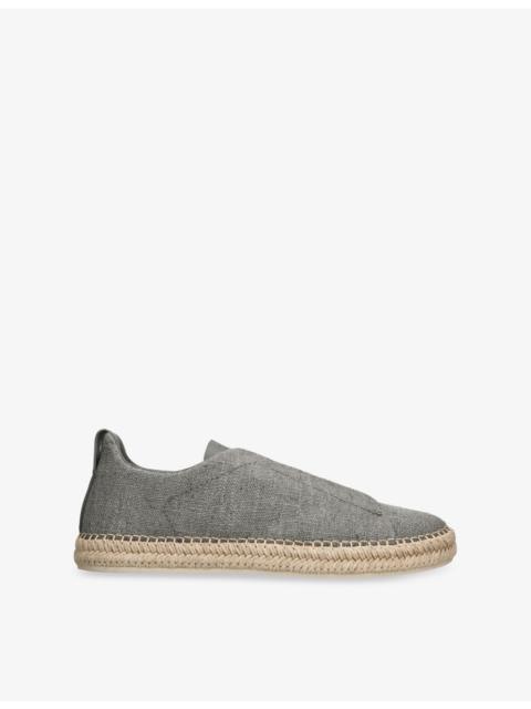 Triple Stitch Canvas Espadrilles