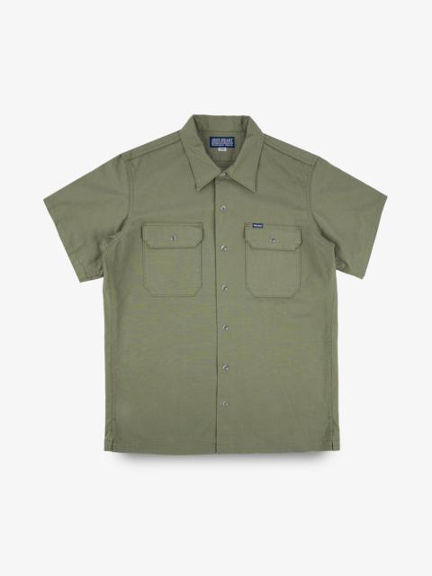 8OZ RIPSTOP SHORT SLEEVED MECHANIC SHIRT - MILITARY GREEN