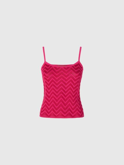 Tonal chevron tank top
