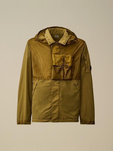 Flatt Nylon Mixed Hooded Lens Jacket