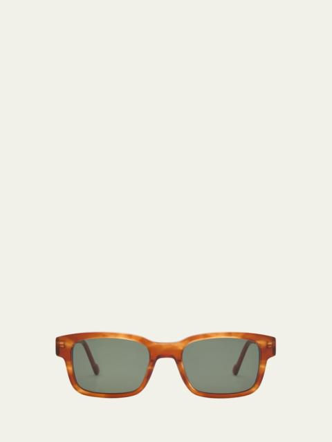 BIO-MITO Horn Acetate Rectangle Sunglasses