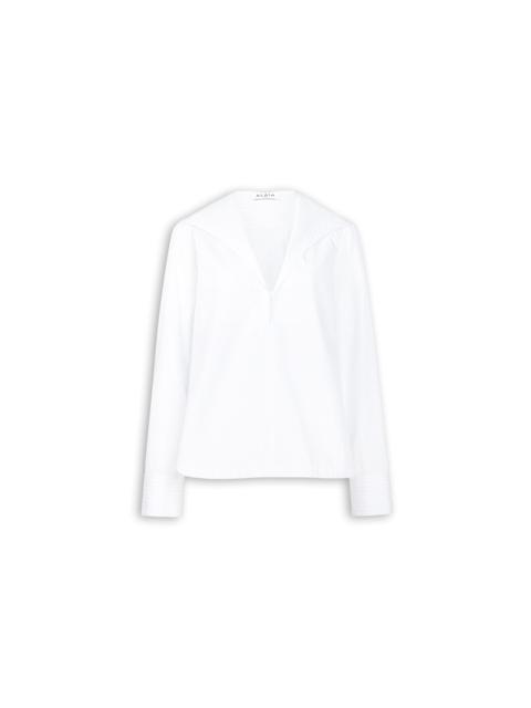 HOODED POPLIN SHIRT