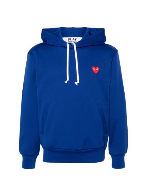 heart-motif drawstring hoodie