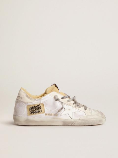 Women’s canvas Super-Star sneakers with side patch