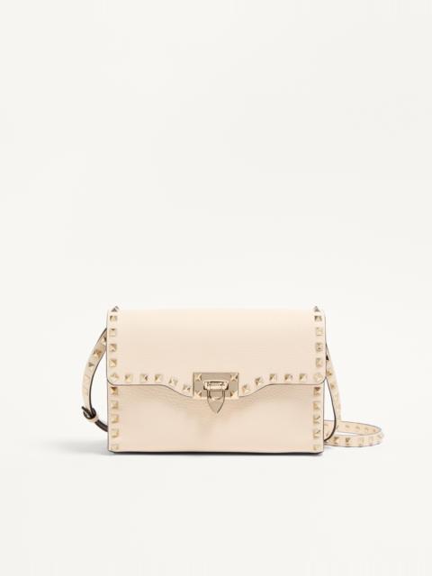 SMALL ROCKSTUD GRAINY CALFSKIN CROSSBODY BAG