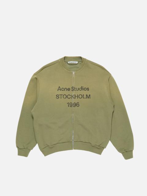 Zip-up cardigan - Olive green