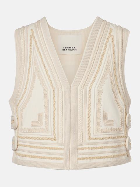 Blerina embroidered cotton vest