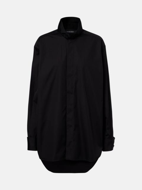 Oversized cotton poplin shirt