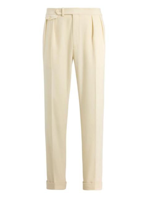 pleated wool trousers