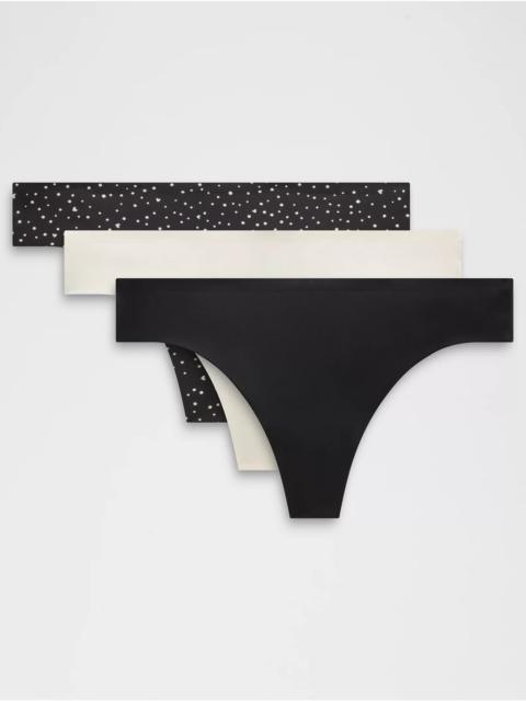 InvisiWear Mid-Rise Thong Underwear *3 Pack