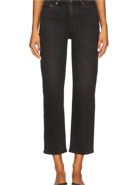 Charlie High Rise Classic Straight Ankle Jeans