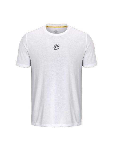 Under Armour Curry Logo T-shirt 'White' 1377545-100