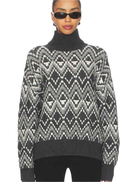 Ida Relaxed Fairisle Rollneck Sweater