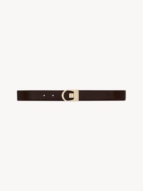 REVERSIBLE BELT IN SMOOTH LEATHER